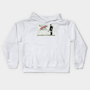 Banksy Follow Your Dreams Cancelled Kids Hoodie